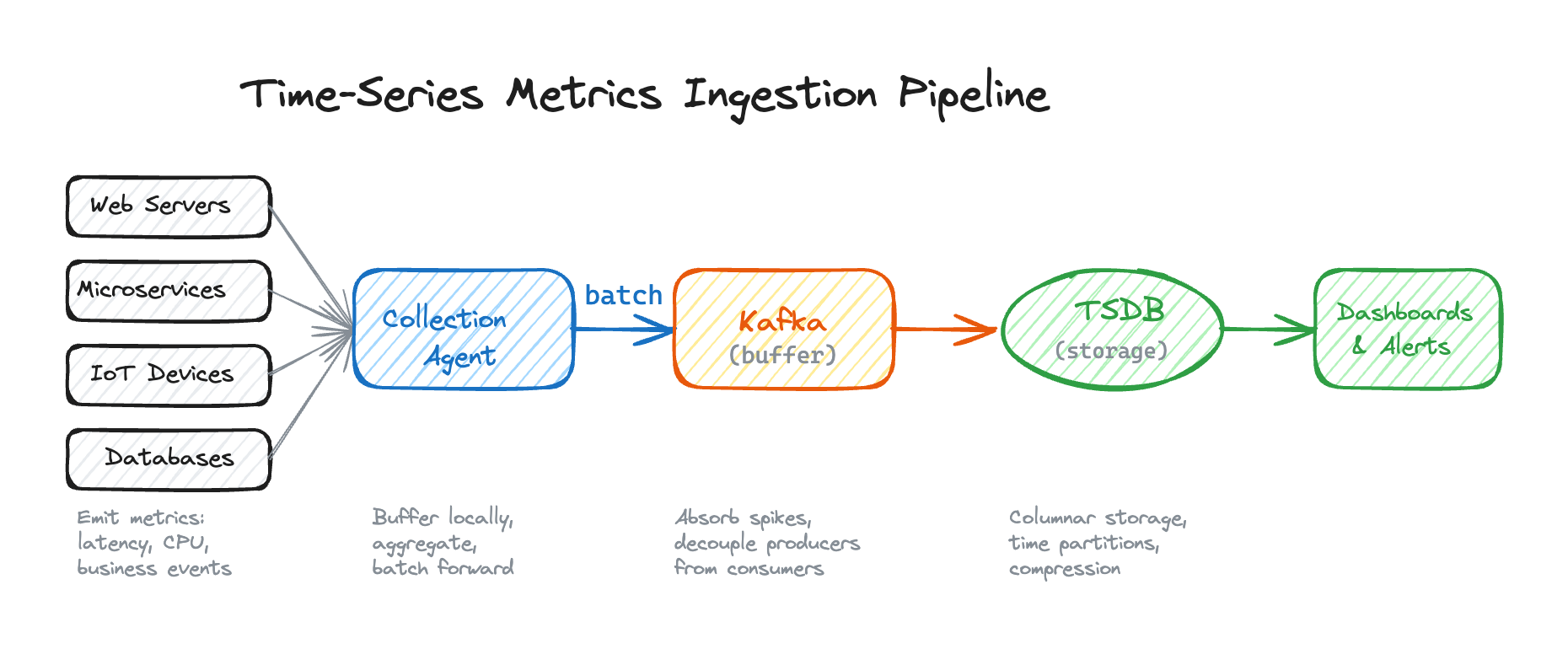 Time-Series Metrics Ingestion - System Design | ShowOffer